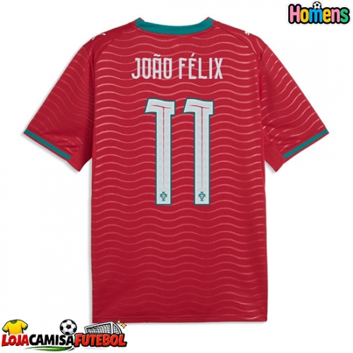 Camisa de Futebol Portugal Joao Felix #11 Equipamento Principal Mundo 2026 Manga Curta